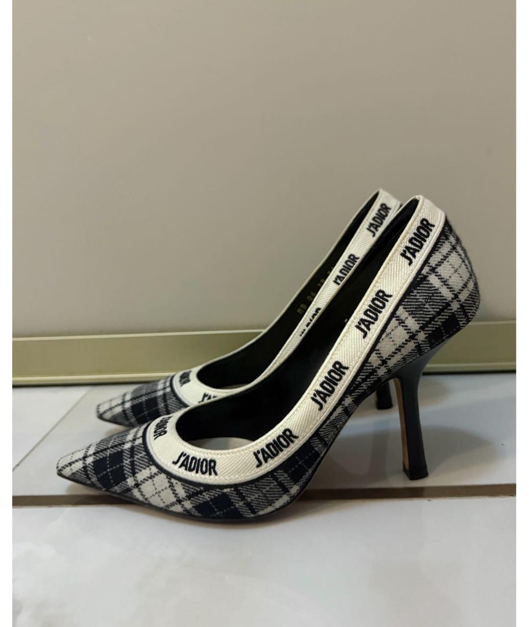 CHRISTIAN DIOR Черные текстильные туфли, фото 5