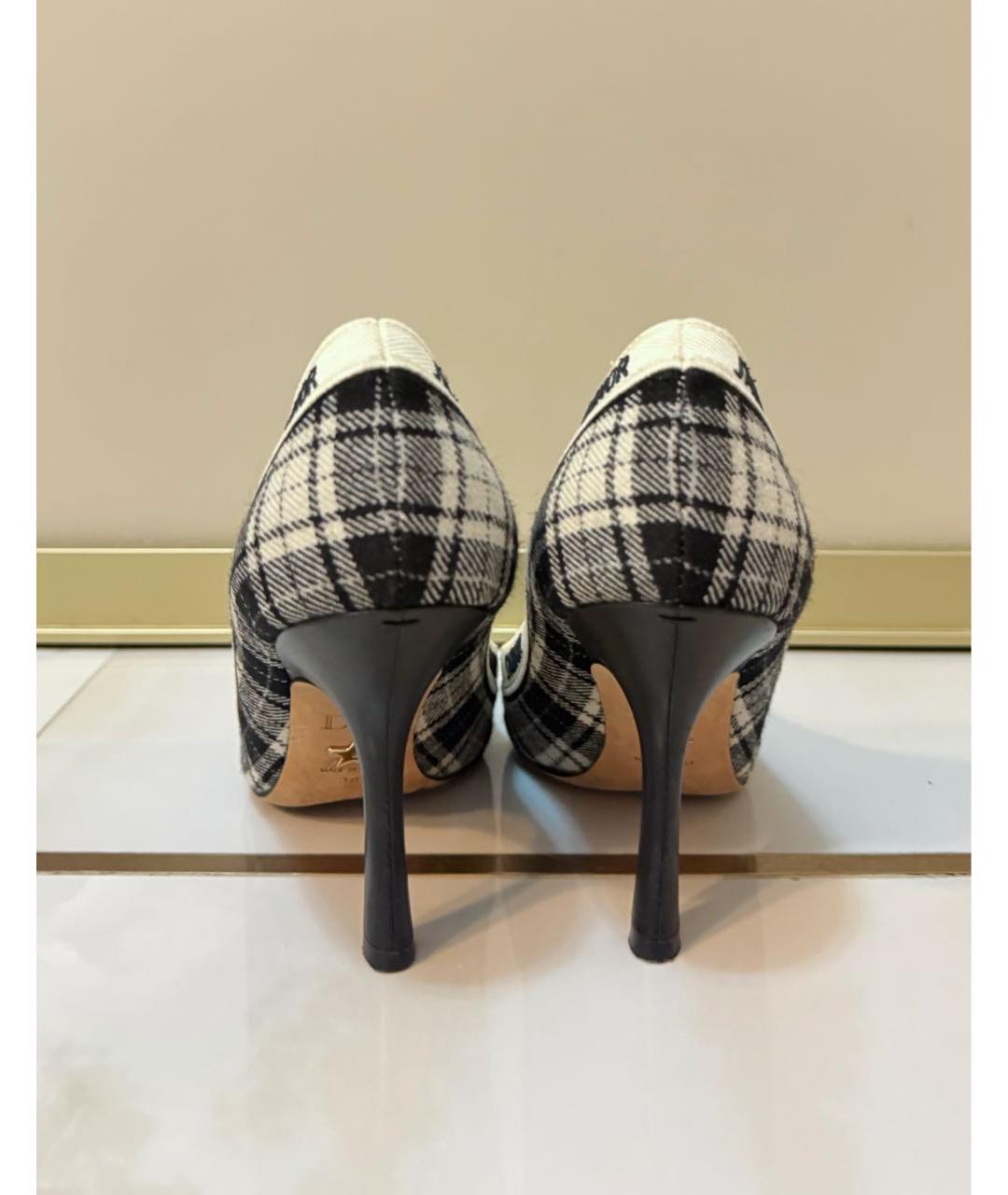 CHRISTIAN DIOR Черные текстильные туфли, фото 3