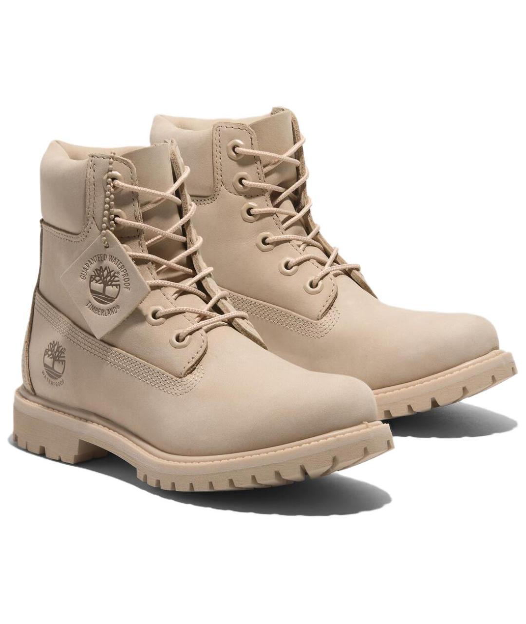 TIMBERLAND Бежевые нубуковые ботинки, фото 4