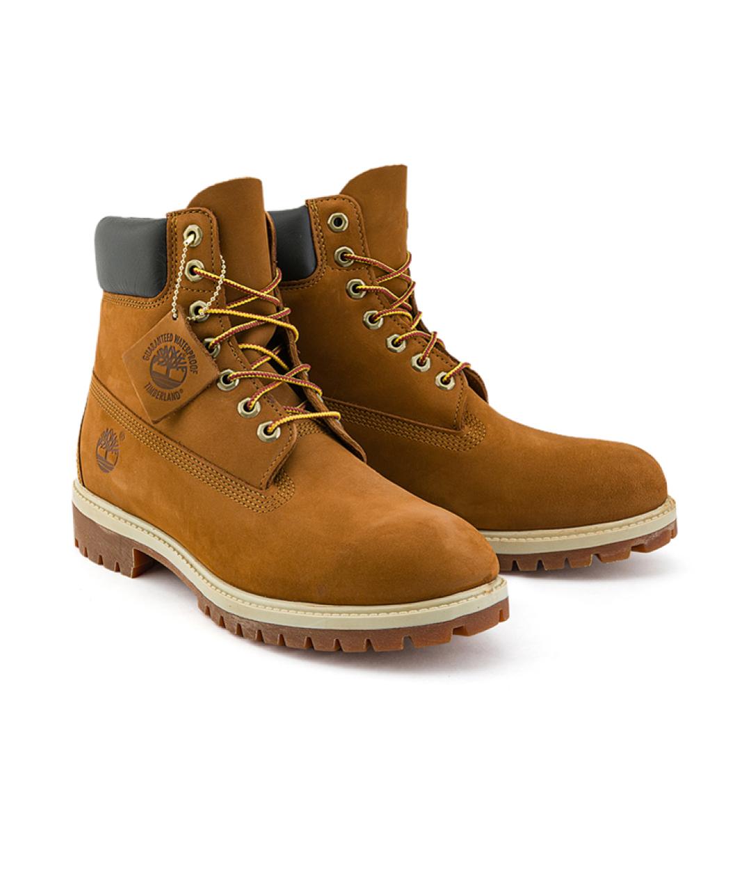 TIMBERLAND Коричневые нубуковые высокие ботинки, фото 4