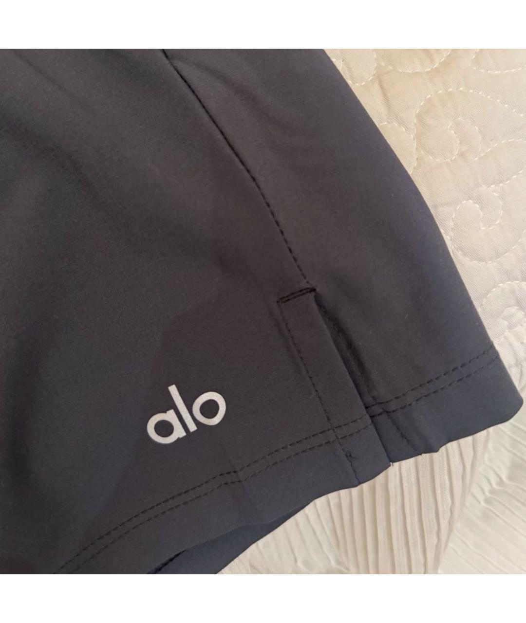 ALO YOGA Антрацитовые шорты, фото 5