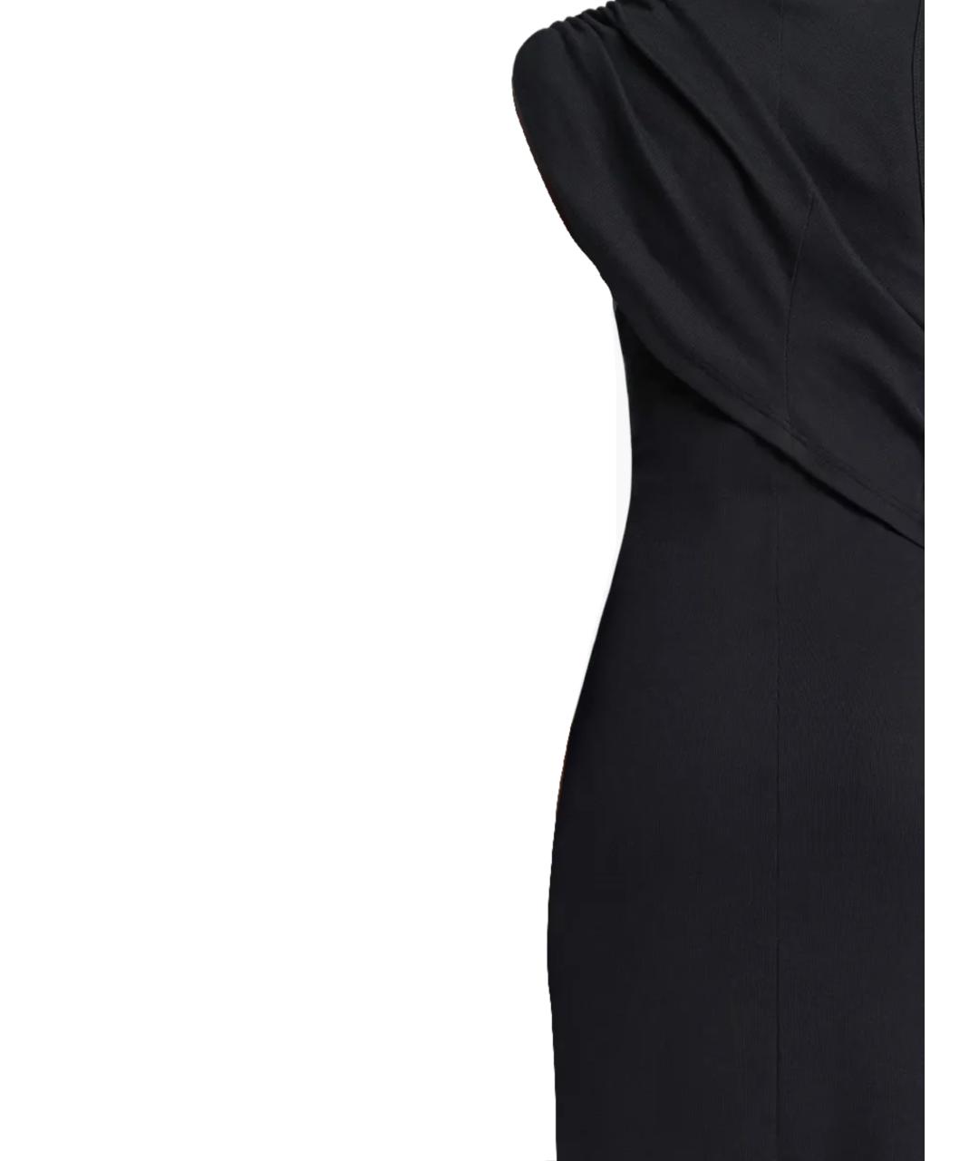 COURREGES Черное хлопковое коктейльное платье, фото 3