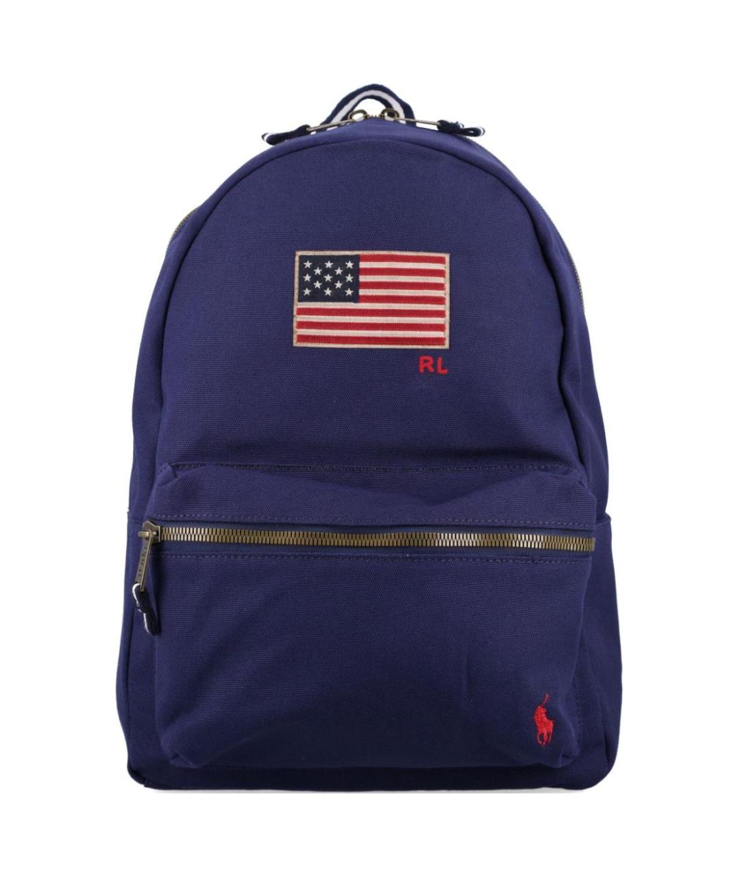 POLO RALPH LAUREN Синий тканевый рюкзак, фото 1