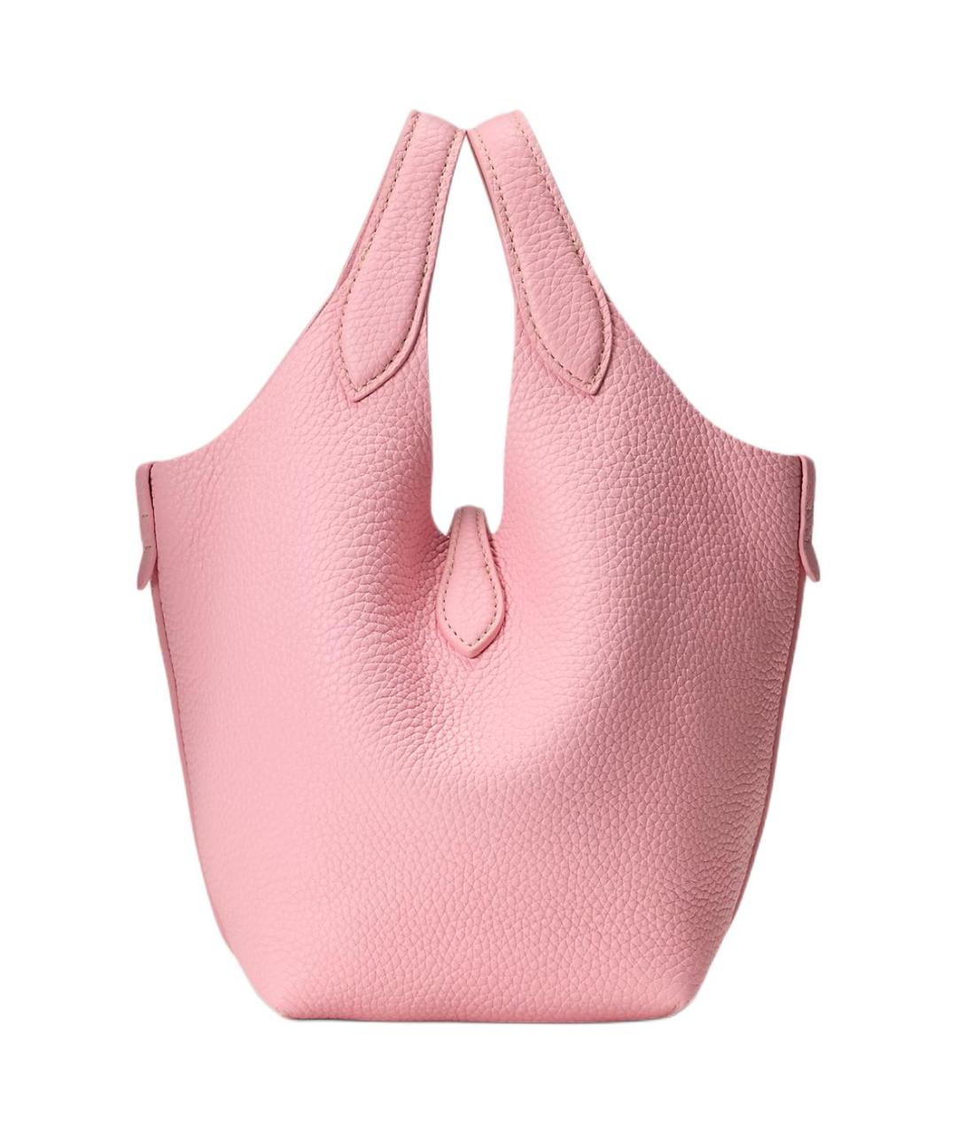 POLO RALPH LAUREN Розовая кожаная сумка через плечо, фото 3