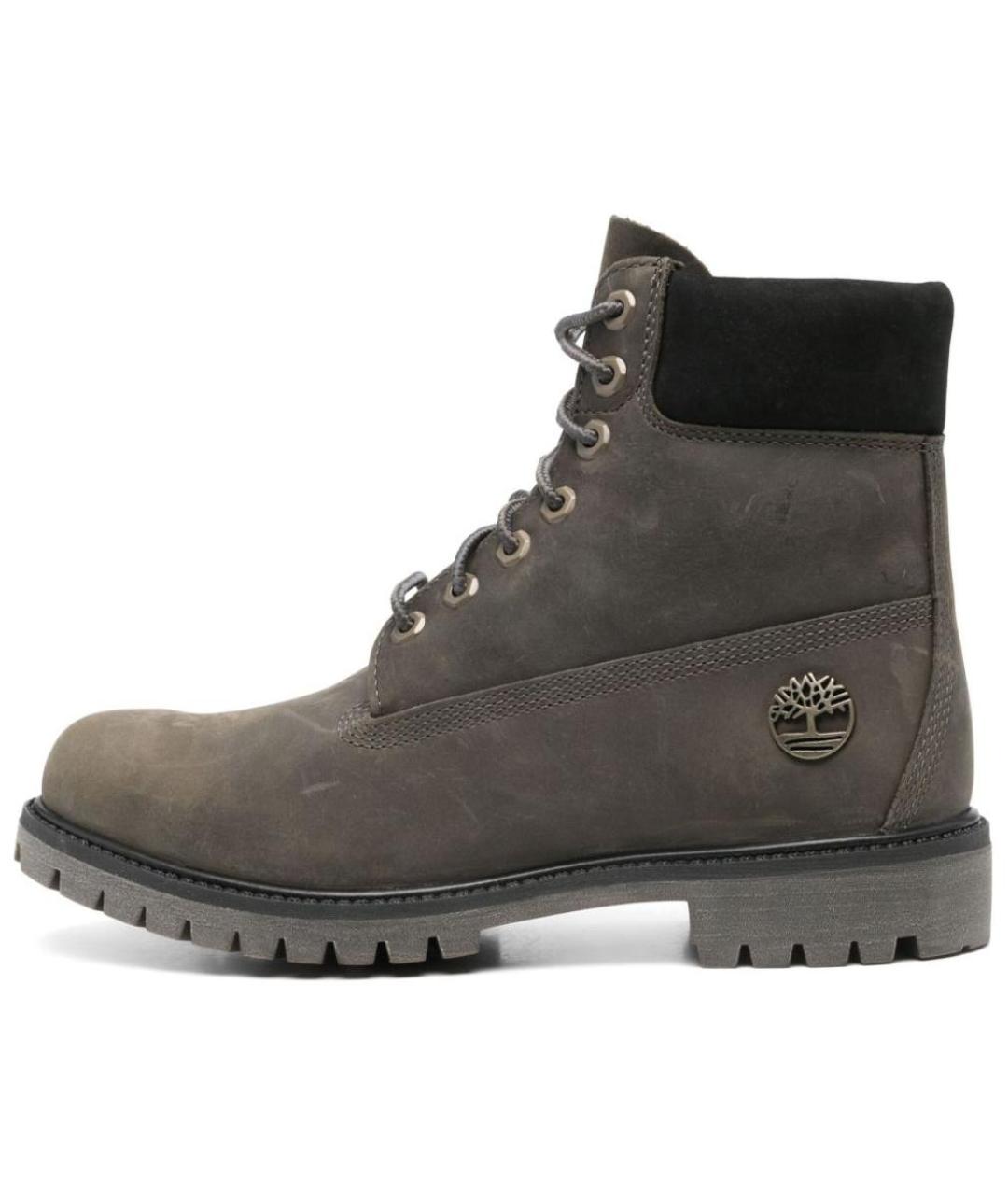 TIMBERLAND Серые нубуковые высокие ботинки, фото 2