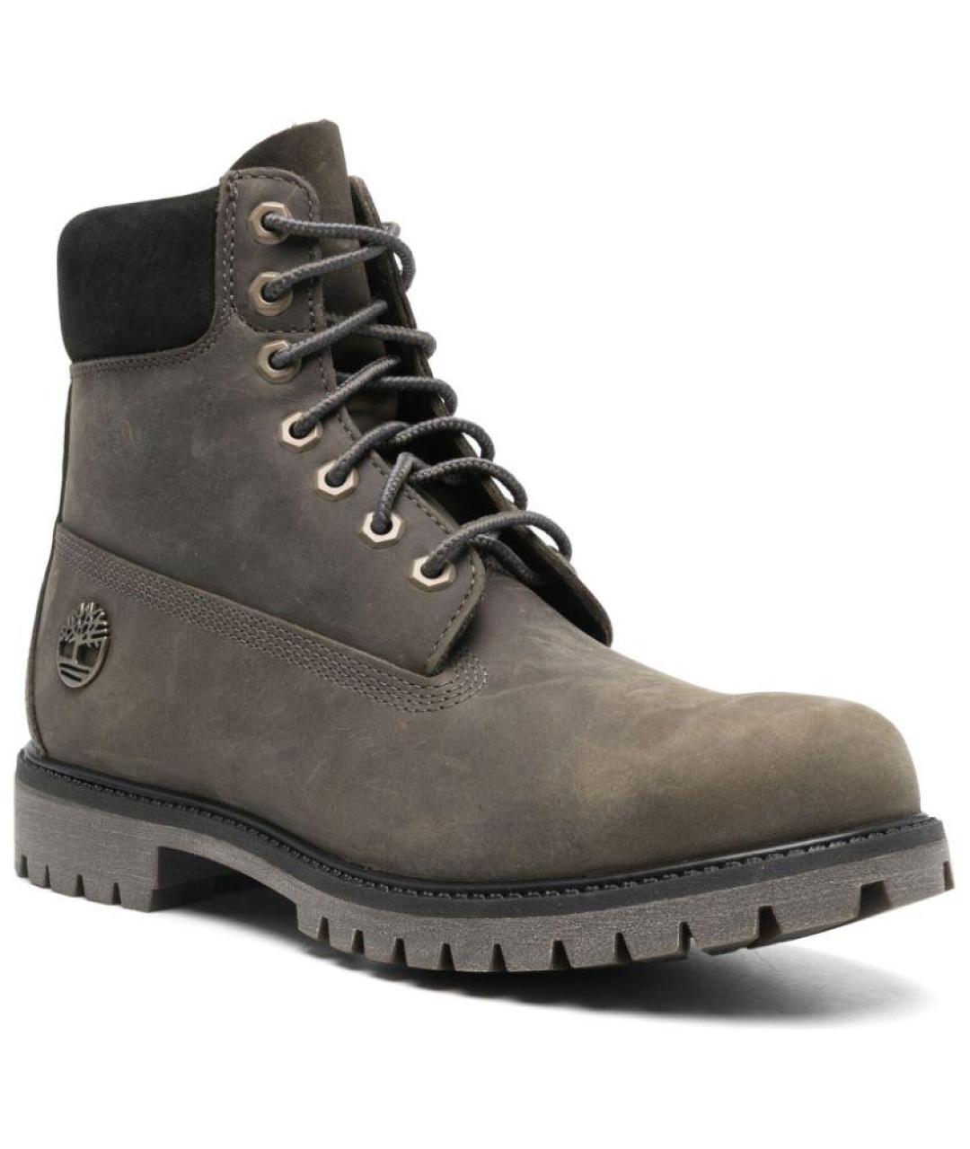 TIMBERLAND Серые нубуковые высокие ботинки, фото 4