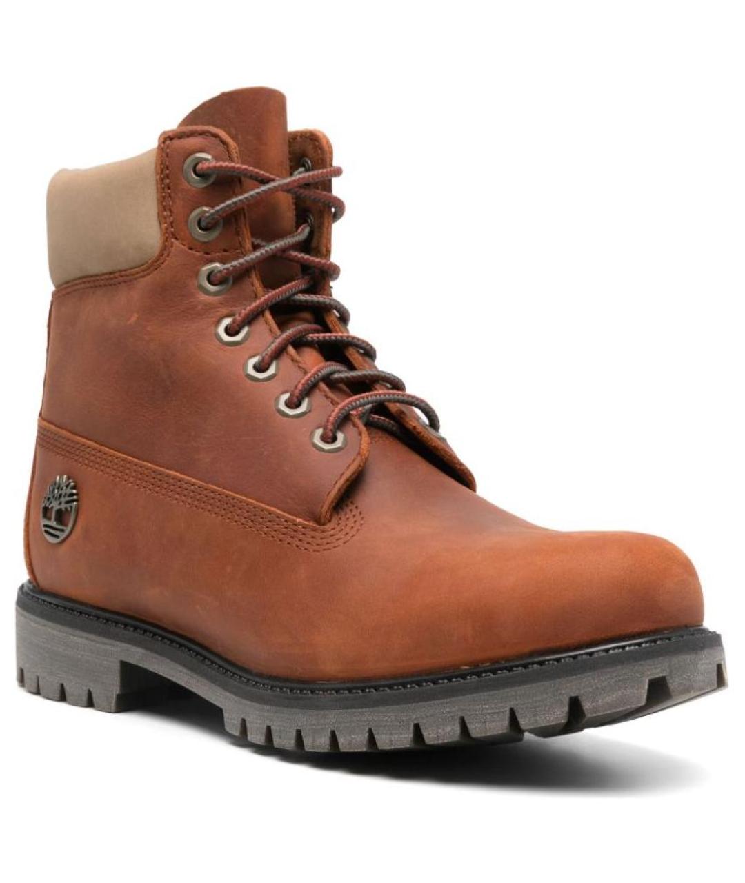 TIMBERLAND Коричневые нубуковые высокие ботинки, фото 4