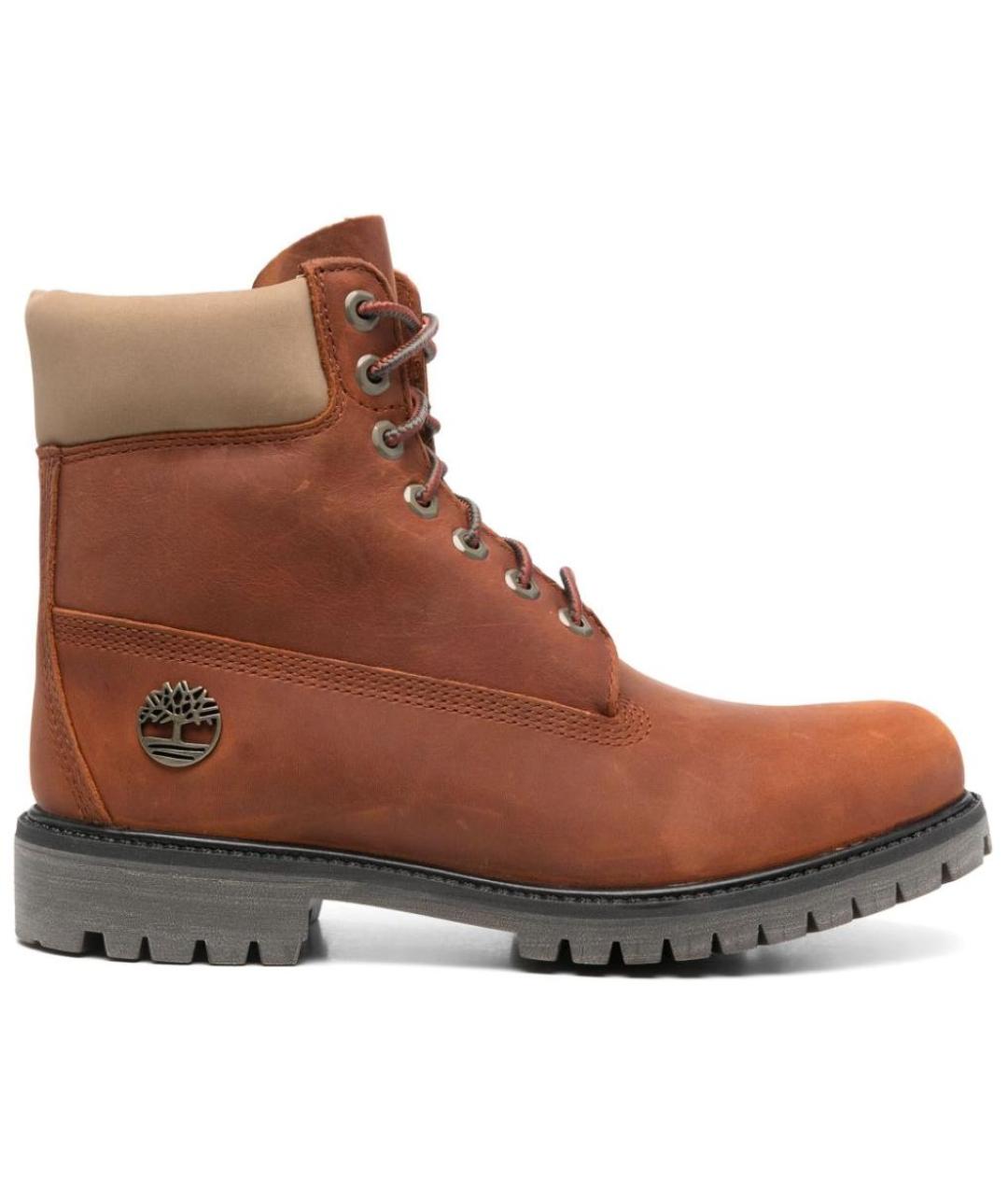 TIMBERLAND Коричневые нубуковые высокие ботинки, фото 1