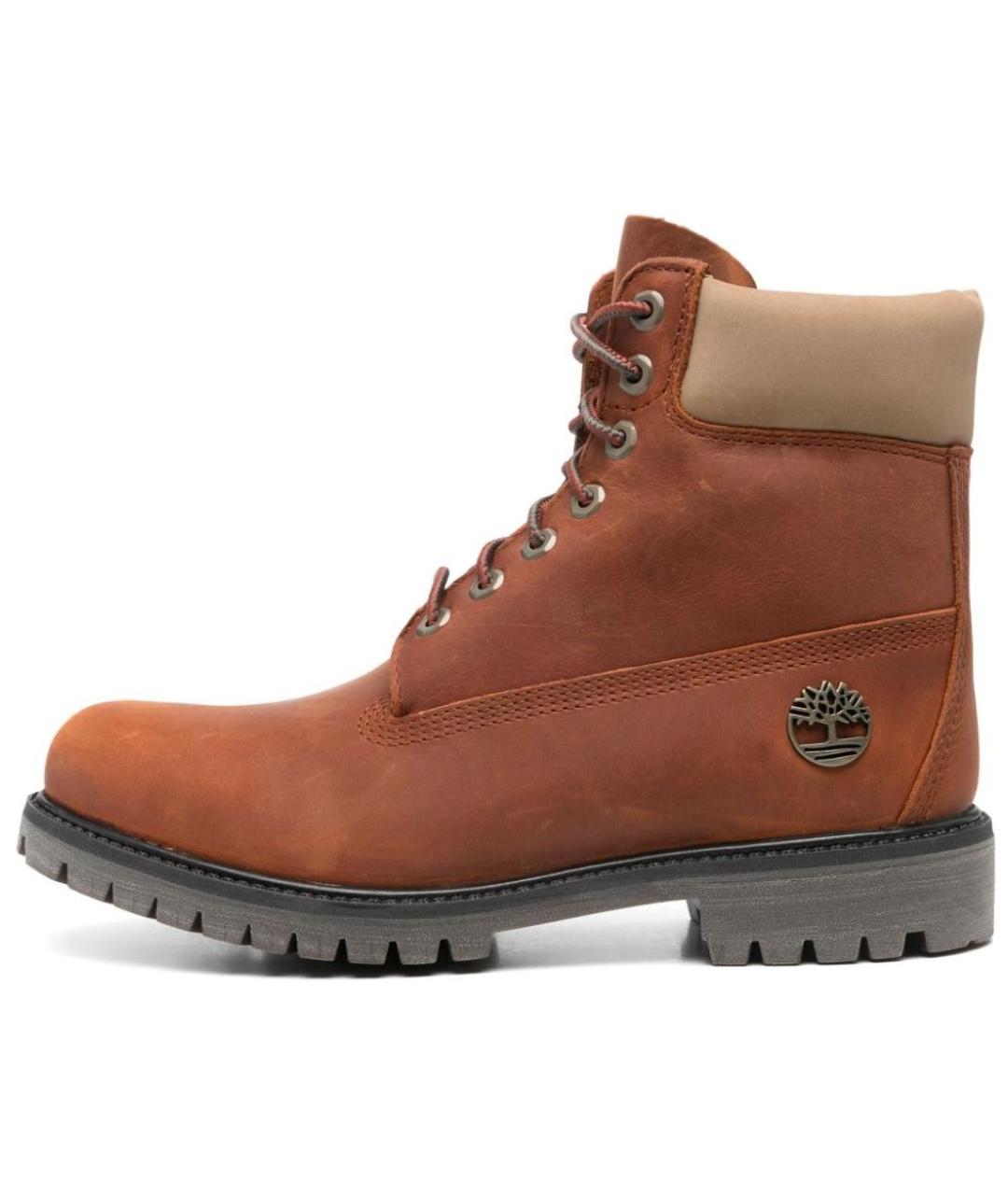 TIMBERLAND Коричневые нубуковые высокие ботинки, фото 2