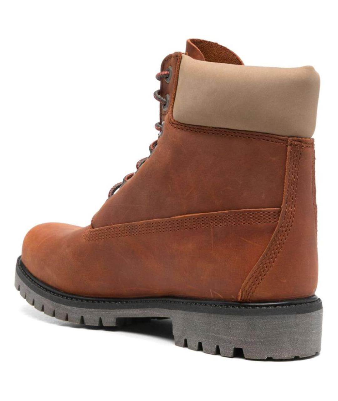 TIMBERLAND Коричневые нубуковые высокие ботинки, фото 3