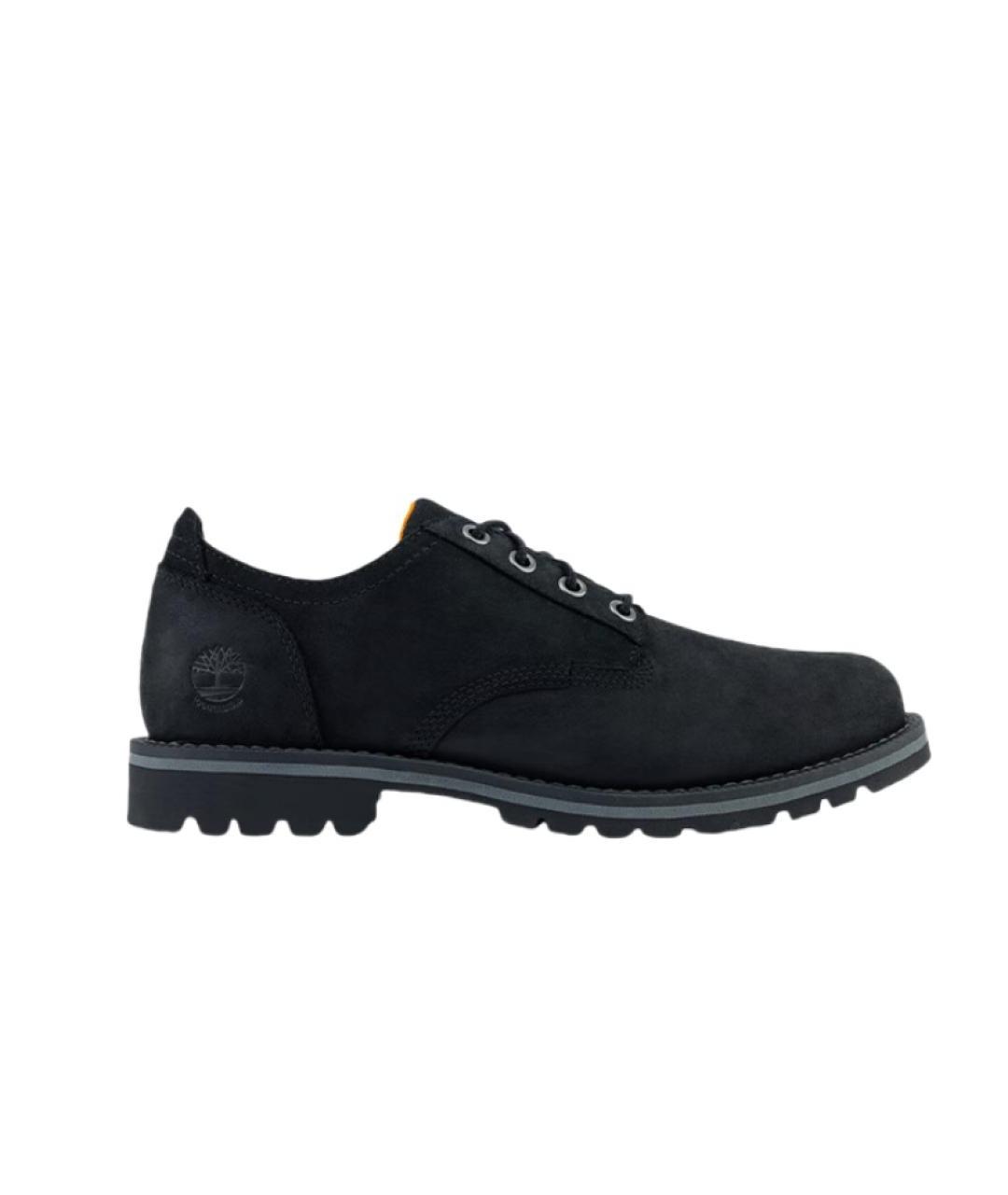 TIMBERLAND Черные нубуковые низкие ботинки, фото 1