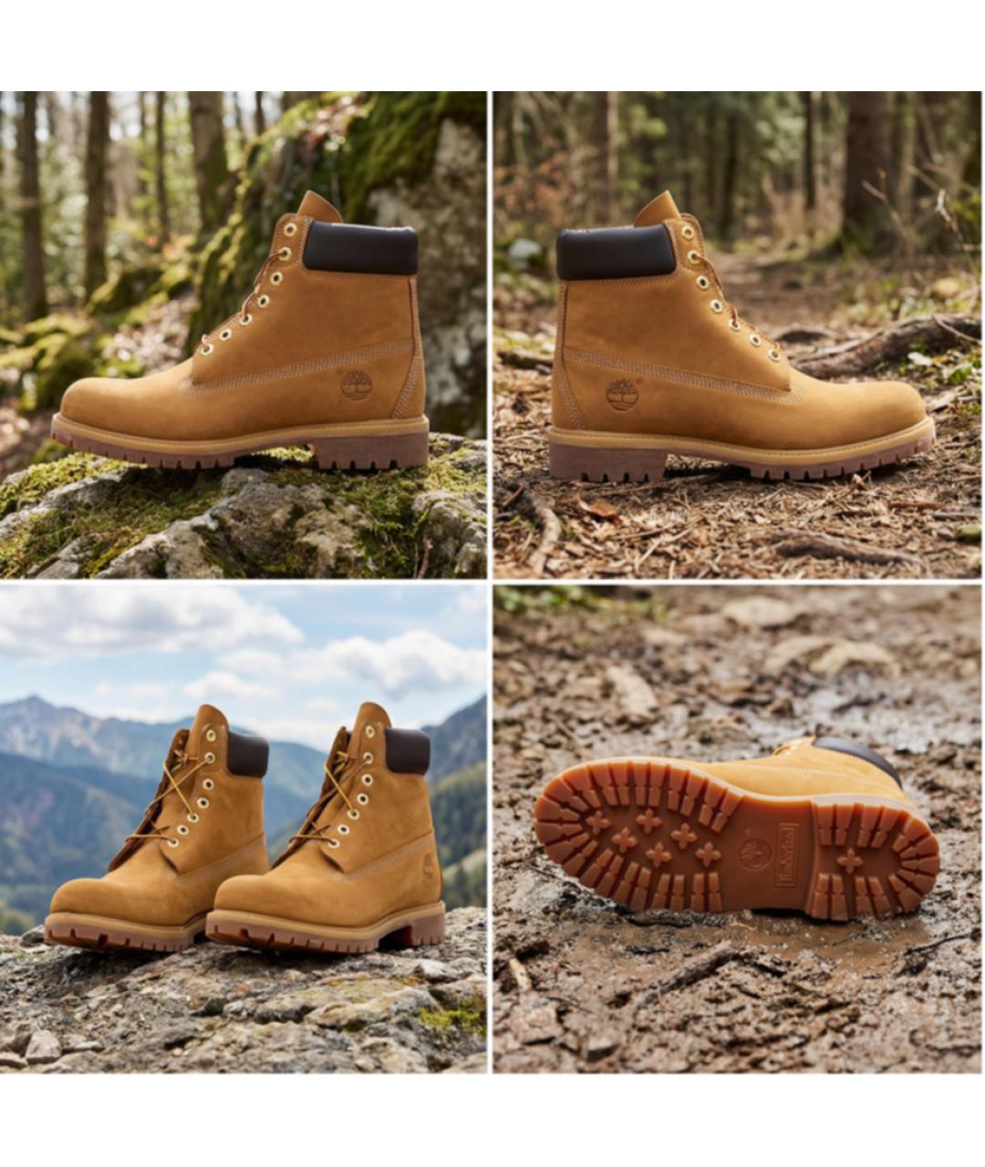 TIMBERLAND Коричневые нубуковые высокие ботинки, фото 3