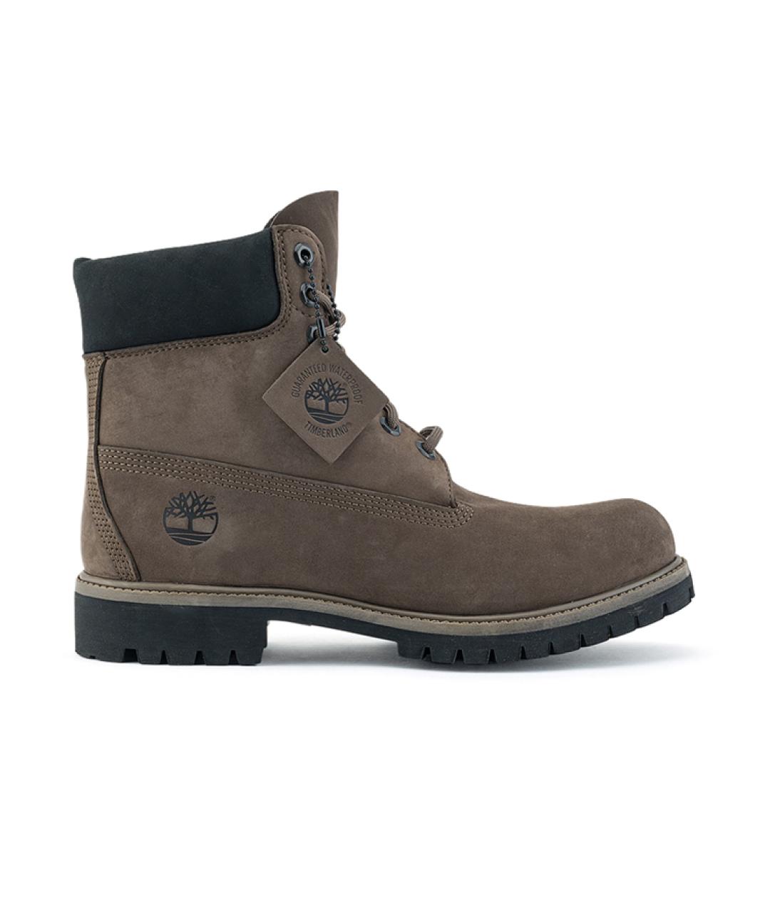 TIMBERLAND Коричневые нубуковые высокие ботинки, фото 1