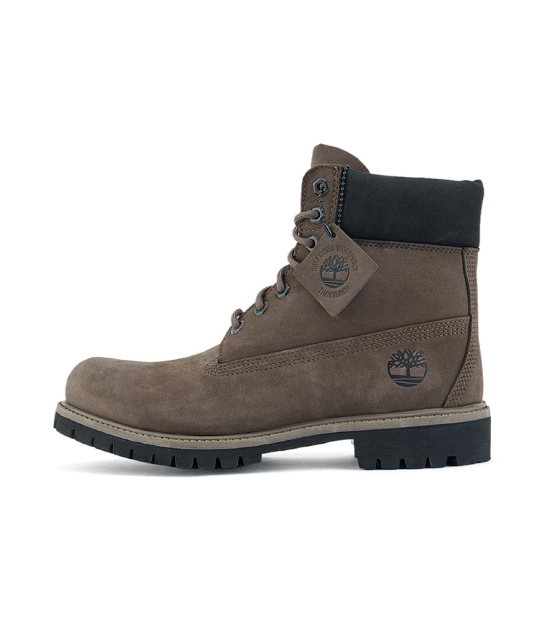 TIMBERLAND Коричневые нубуковые высокие ботинки, фото 2