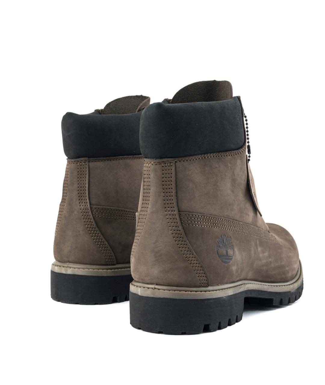 TIMBERLAND Коричневые нубуковые высокие ботинки, фото 4