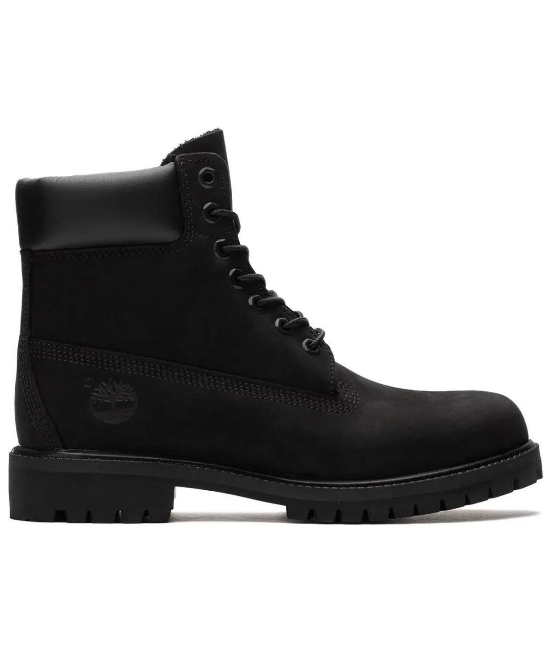 TIMBERLAND Черные нубуковые высокие ботинки, фото 1