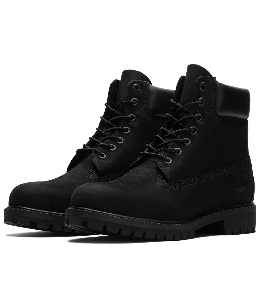 TIMBERLAND Черные нубуковые высокие ботинки, фото 2