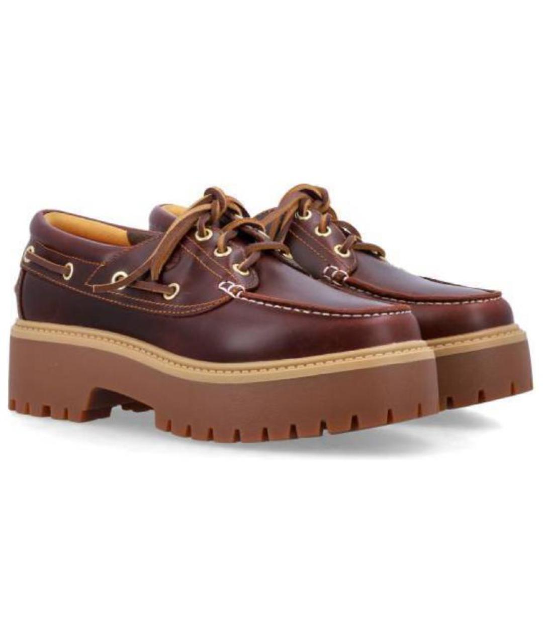 TIMBERLAND Коричневые кожаные туфли, фото 3