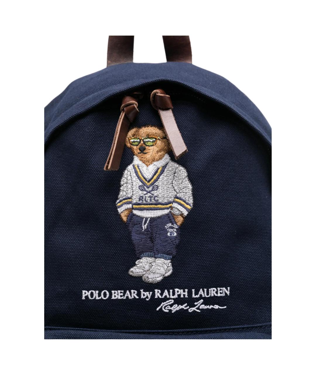 POLO RALPH LAUREN Темно-синий хлопковый рюкзак, фото 4
