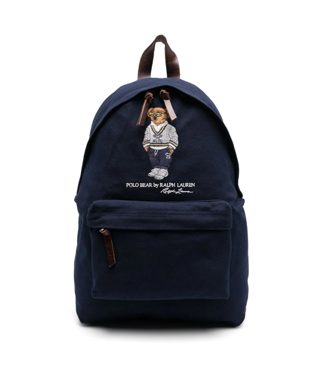 POLO RALPH LAUREN Темно-синий хлопковый рюкзак, фото 1