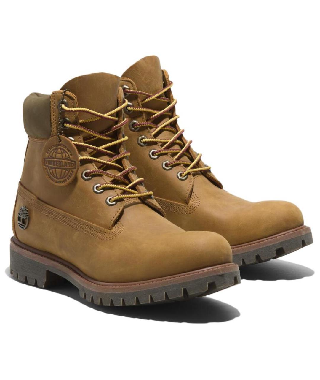 TIMBERLAND Коричневые нубуковые высокие ботинки, фото 3