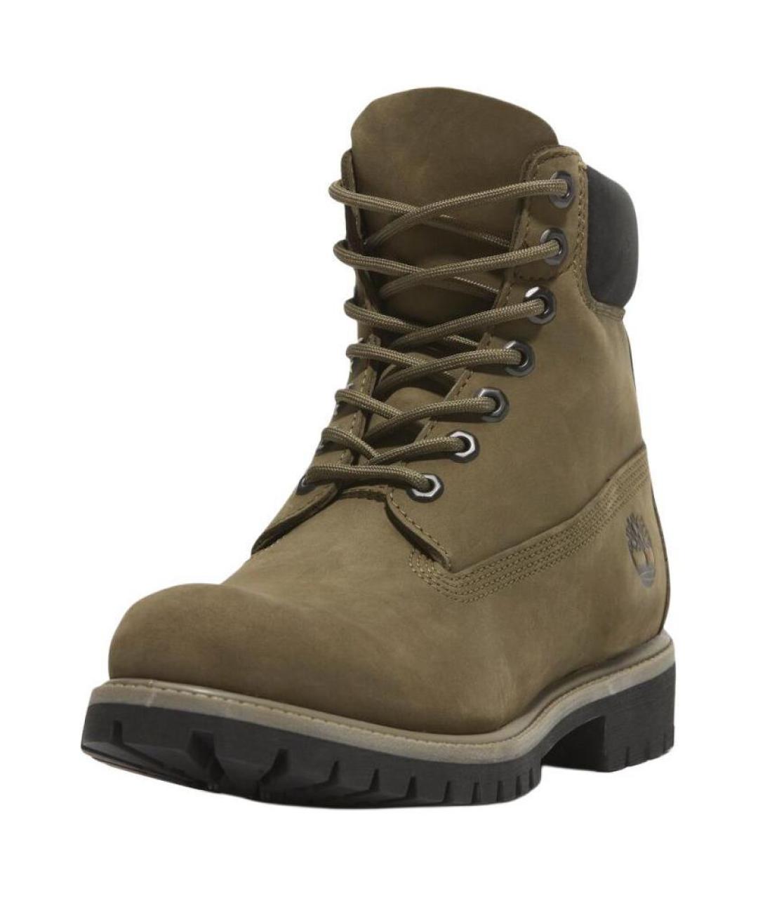 TIMBERLAND Коричневые нубуковые высокие ботинки, фото 4