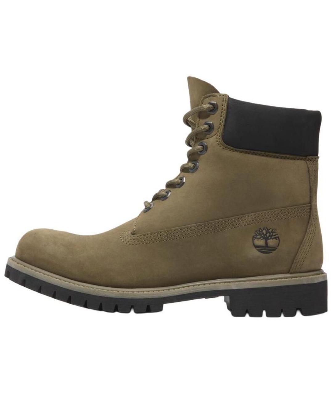 TIMBERLAND Коричневые нубуковые высокие ботинки, фото 2