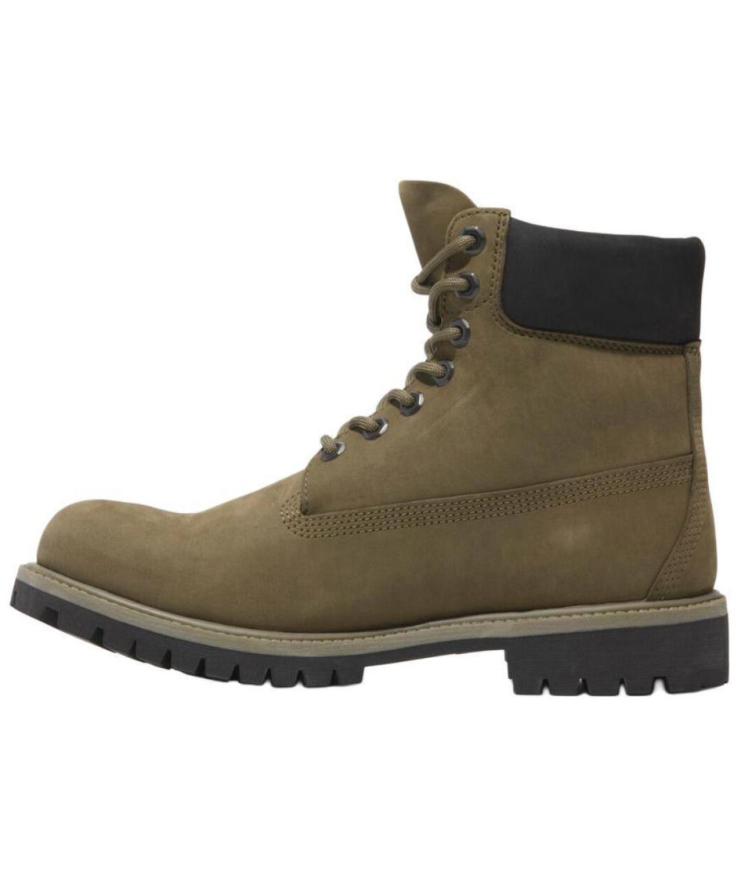 TIMBERLAND Коричневые нубуковые высокие ботинки, фото 3