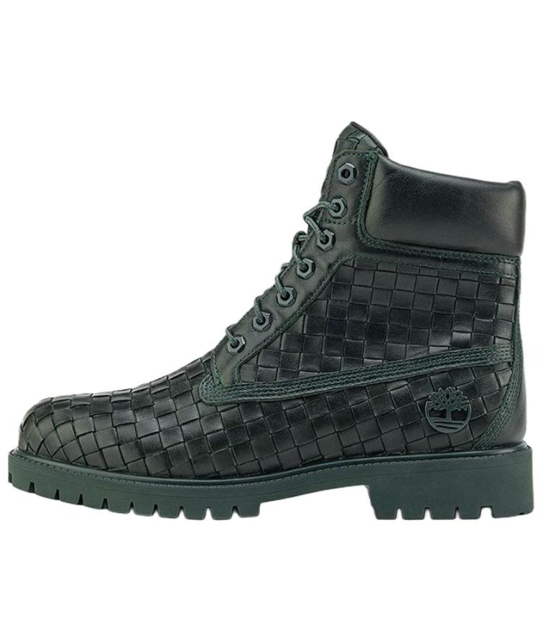 TIMBERLAND Зеленые кожаные ботинки, фото 2