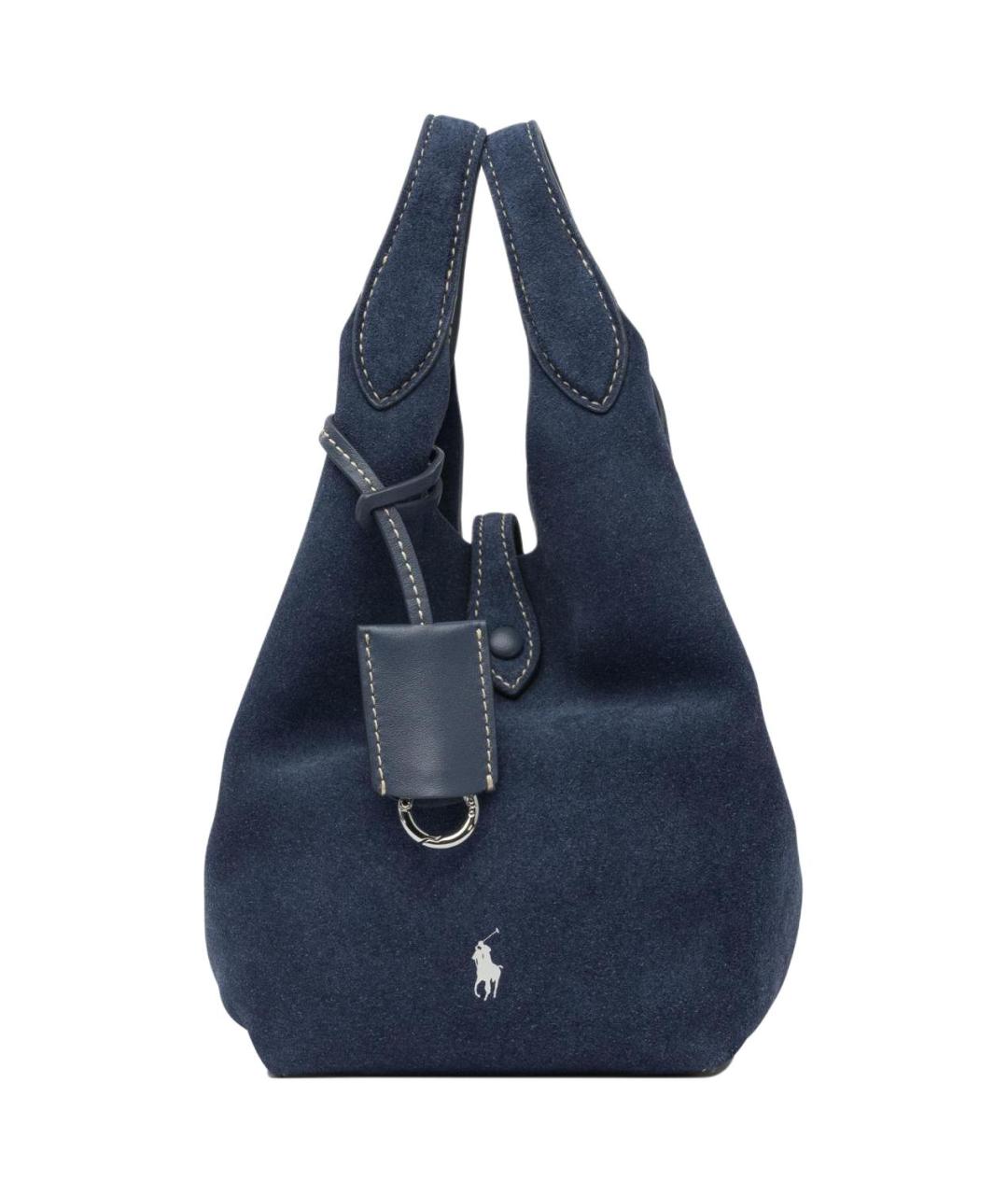 POLO RALPH LAUREN Синяя шерстяная сумка через плечо, фото 1