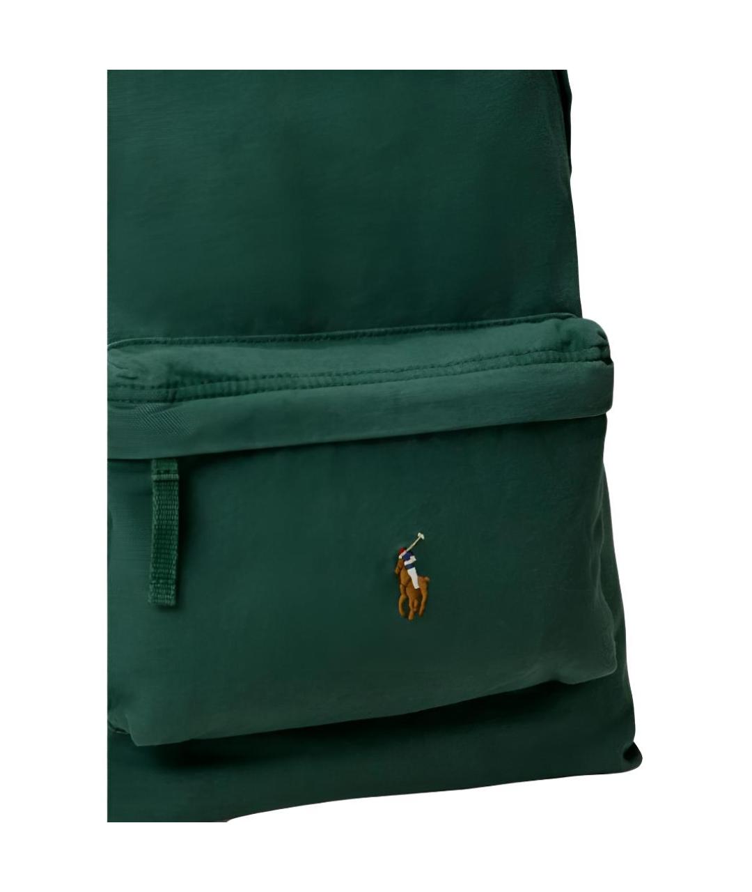 POLO RALPH LAUREN Зеленый хлопковый рюкзак, фото 5