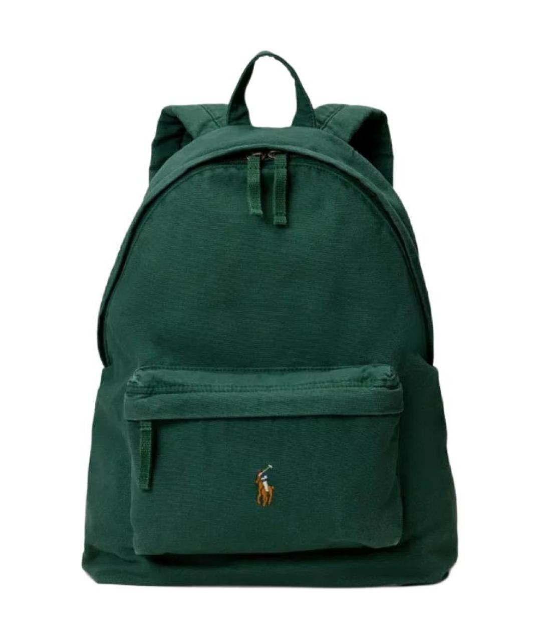 POLO RALPH LAUREN Зеленый хлопковый рюкзак, фото 1