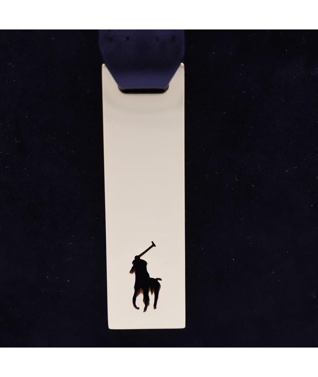 POLO RALPH LAUREN Черная замшевая сумка через плечо, фото 5