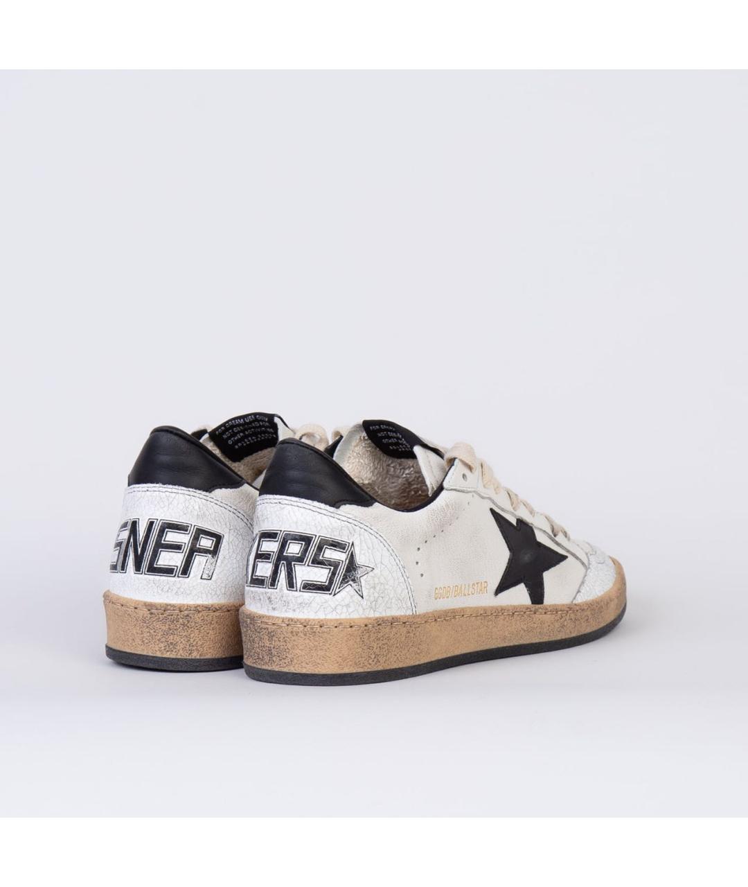 GOLDEN GOOSE Белые кожаные кеды, фото 4