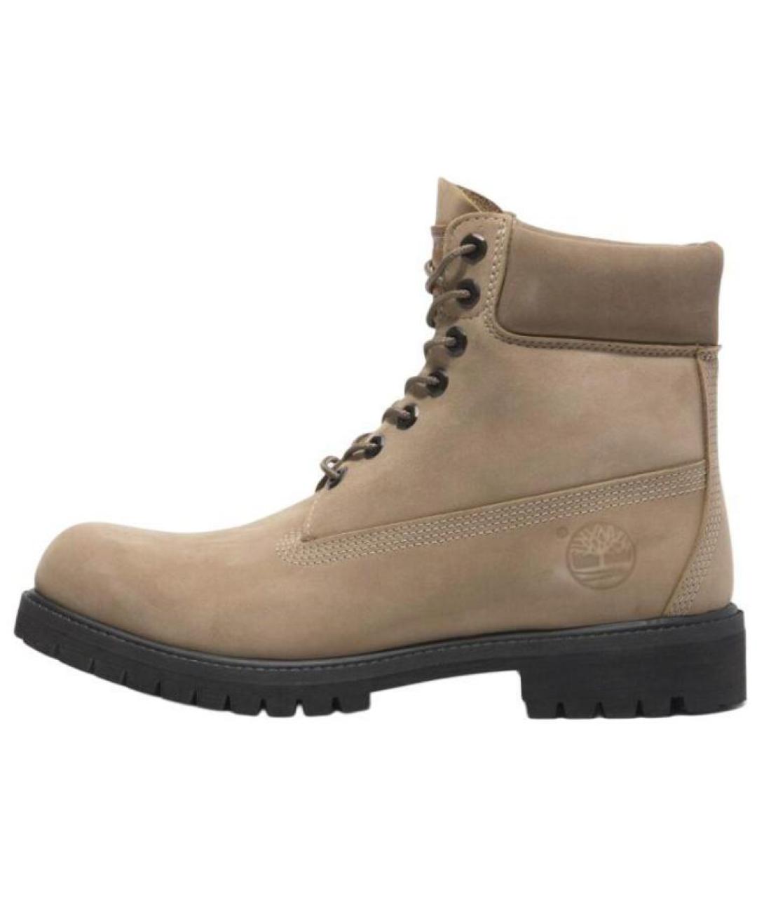 TIMBERLAND Бежевые нубуковые высокие ботинки, фото 2