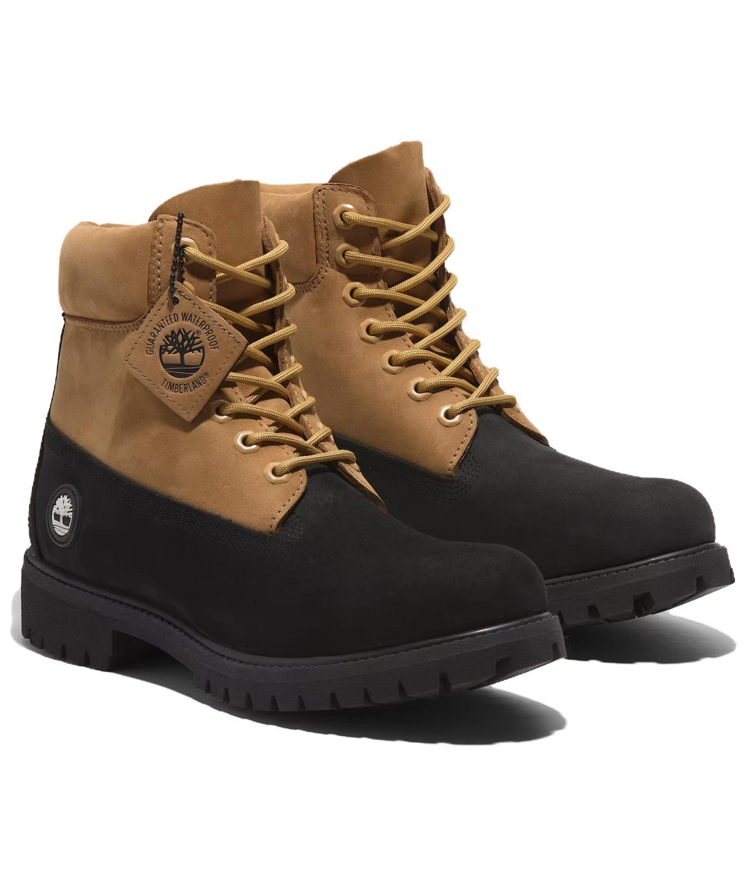 TIMBERLAND Черные нубуковые высокие ботинки, фото 4