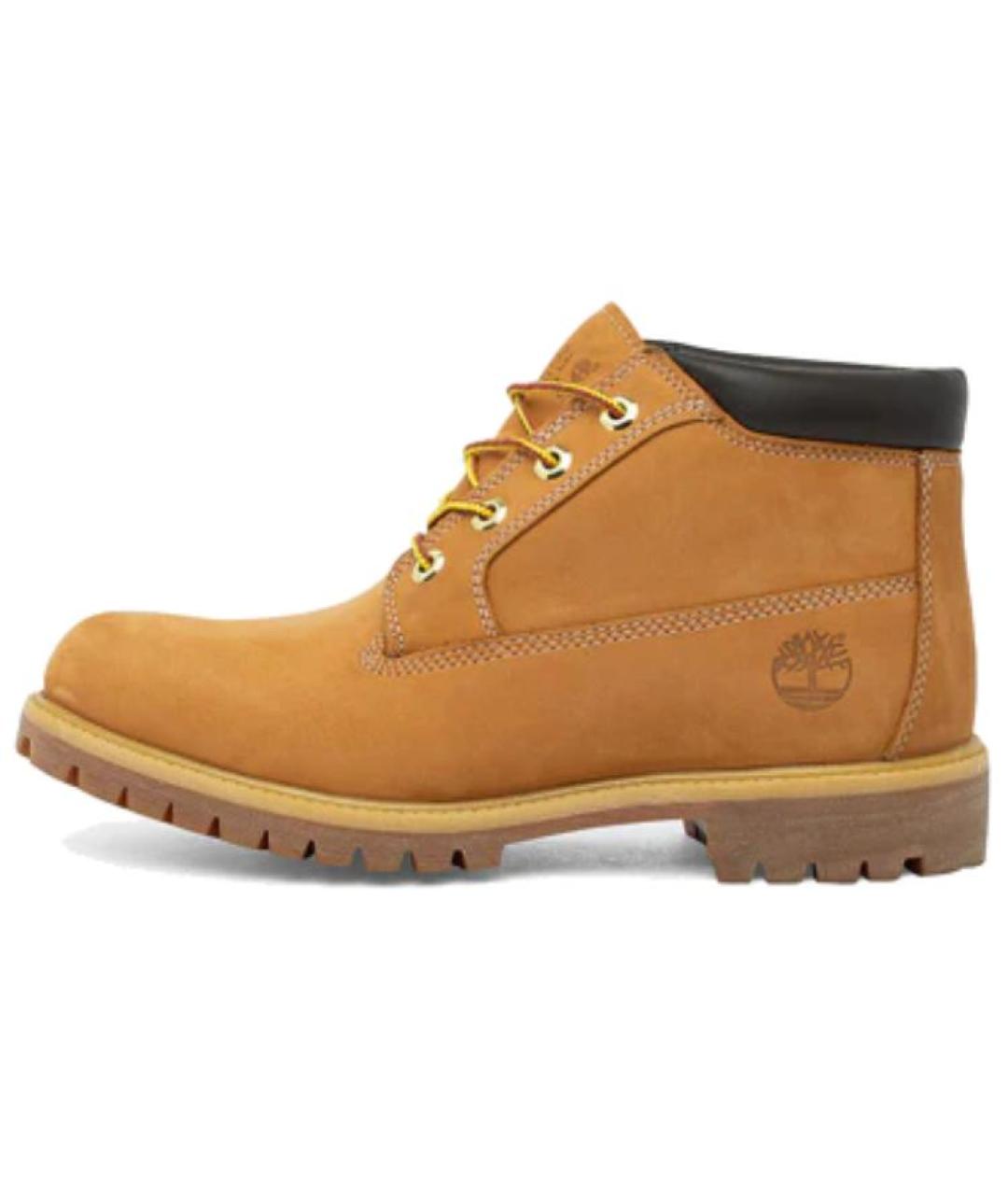 TIMBERLAND Желтые нубуковые низкие ботинки, фото 4