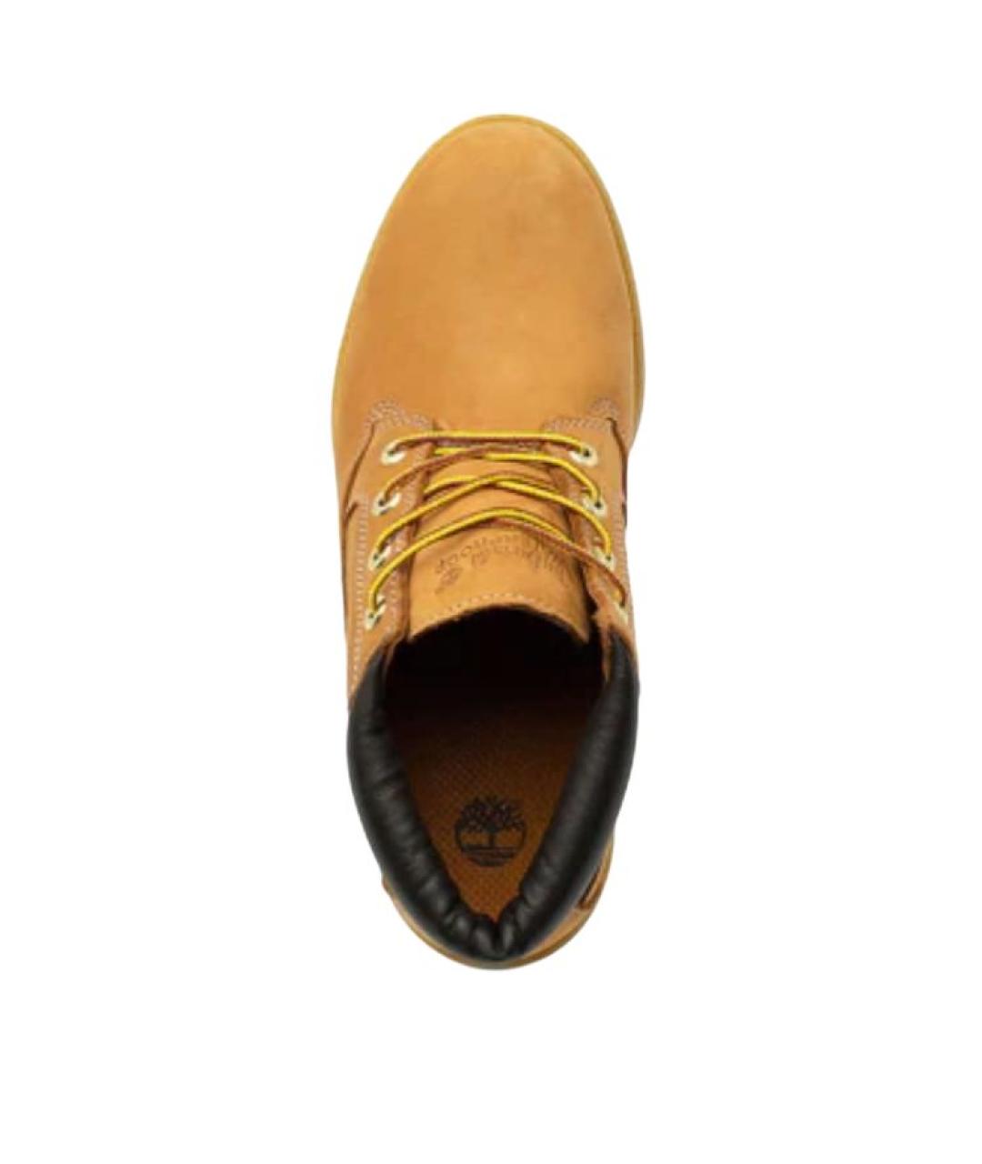 TIMBERLAND Желтые нубуковые низкие ботинки, фото 3