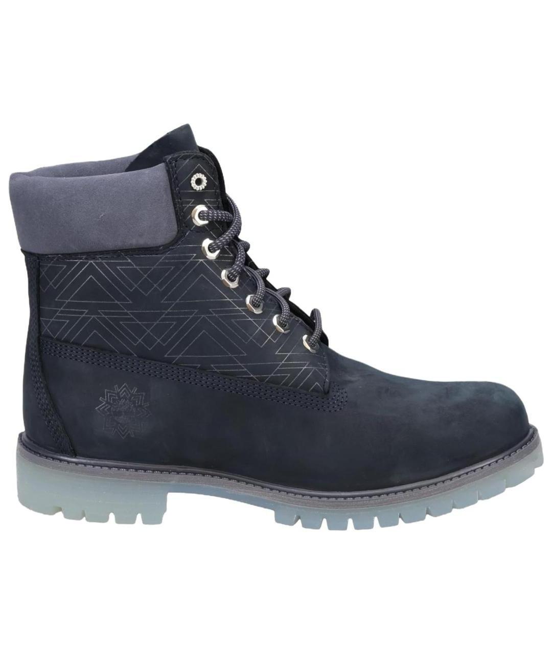 TIMBERLAND Черные нубуковые высокие ботинки, фото 1