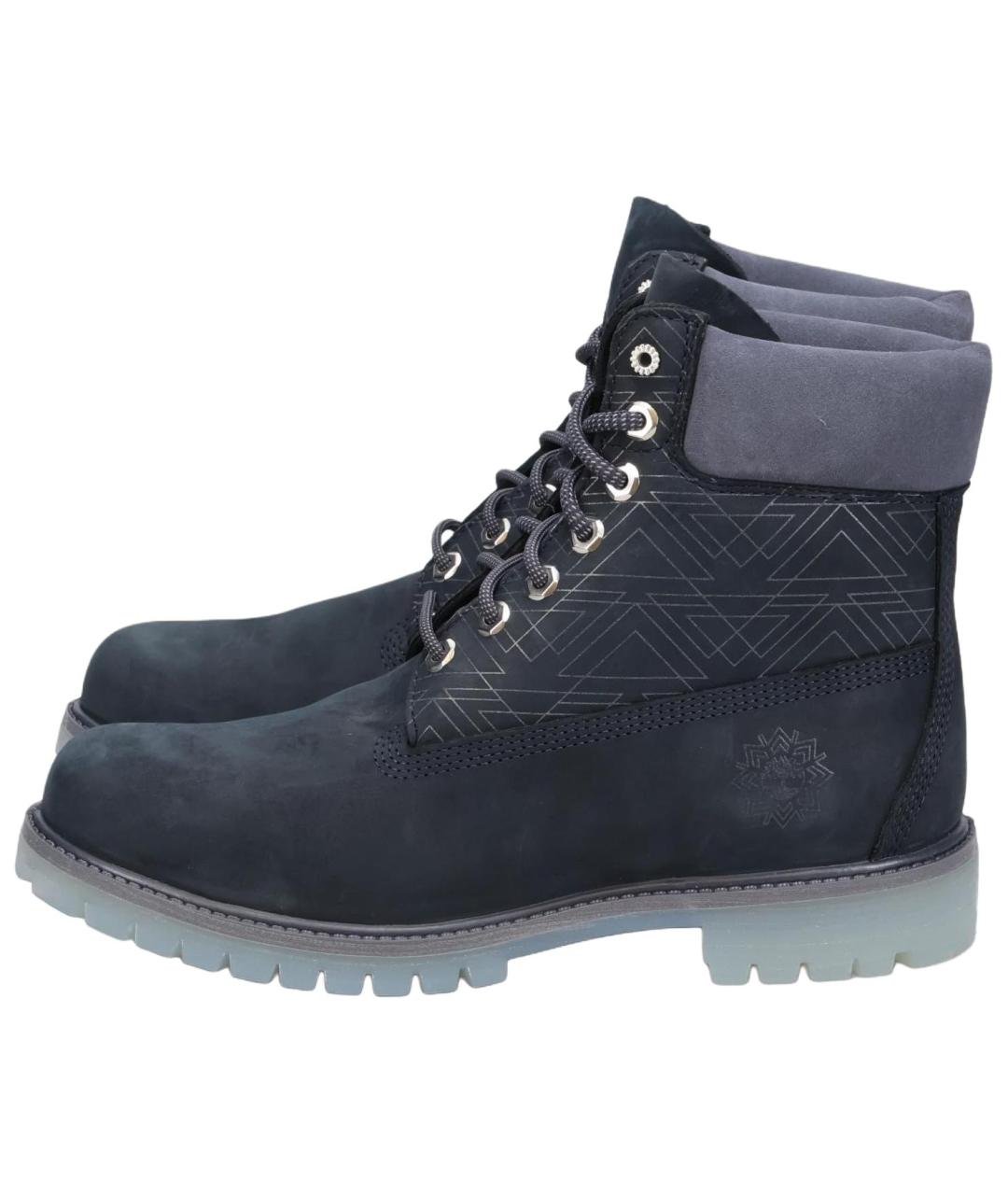 TIMBERLAND Черные нубуковые высокие ботинки, фото 2