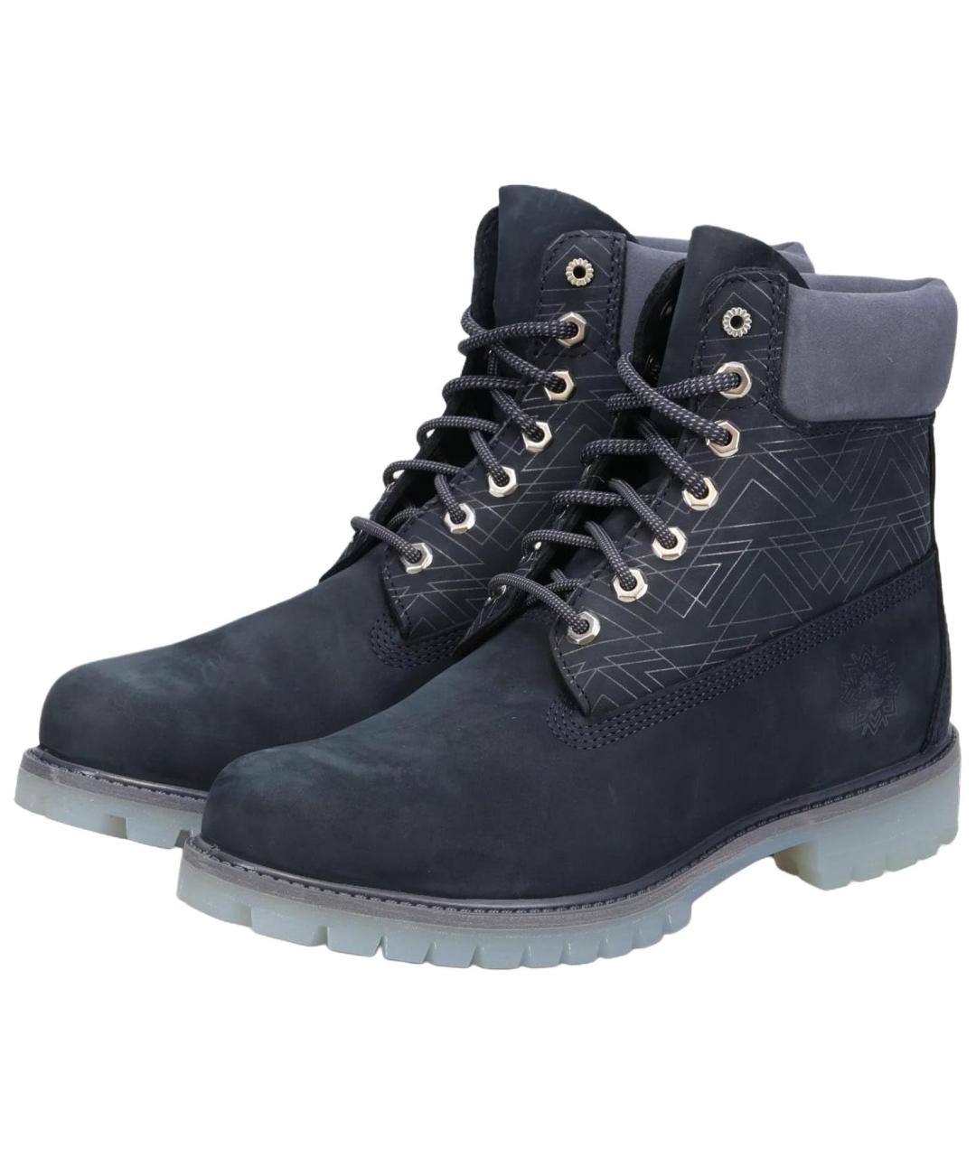 TIMBERLAND Черные нубуковые высокие ботинки, фото 3