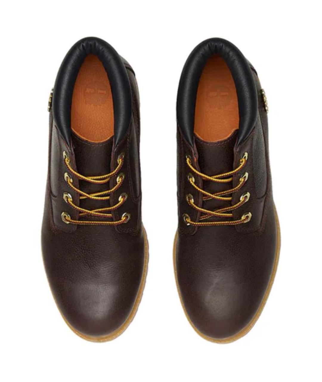 TIMBERLAND Коричневые кожаные низкие ботинки, фото 3