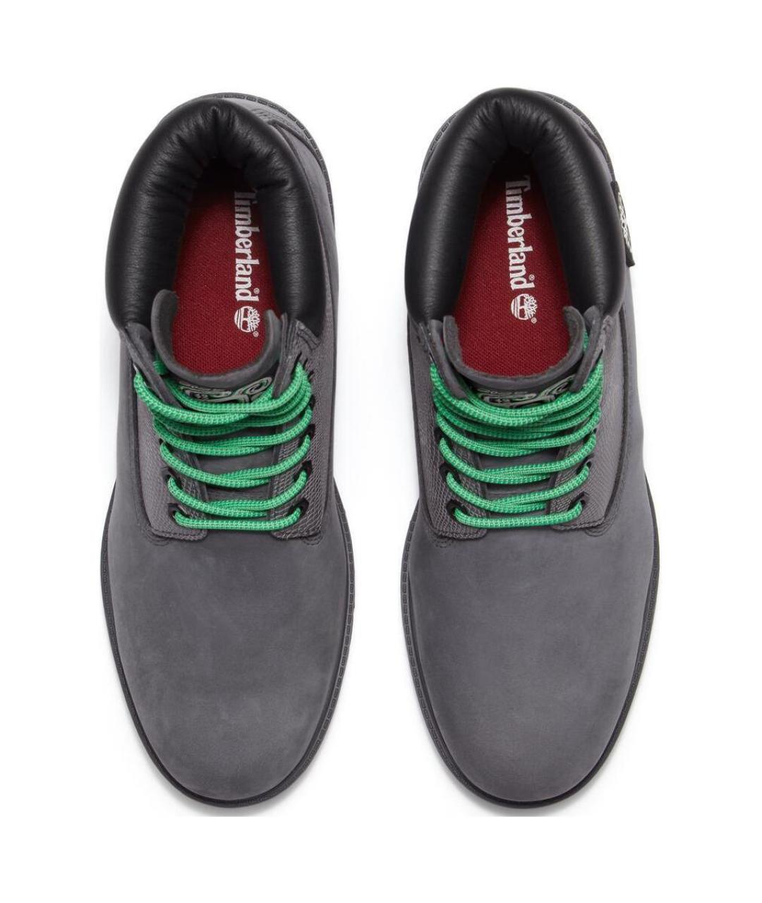 TIMBERLAND Серые кожаные высокие ботинки, фото 3