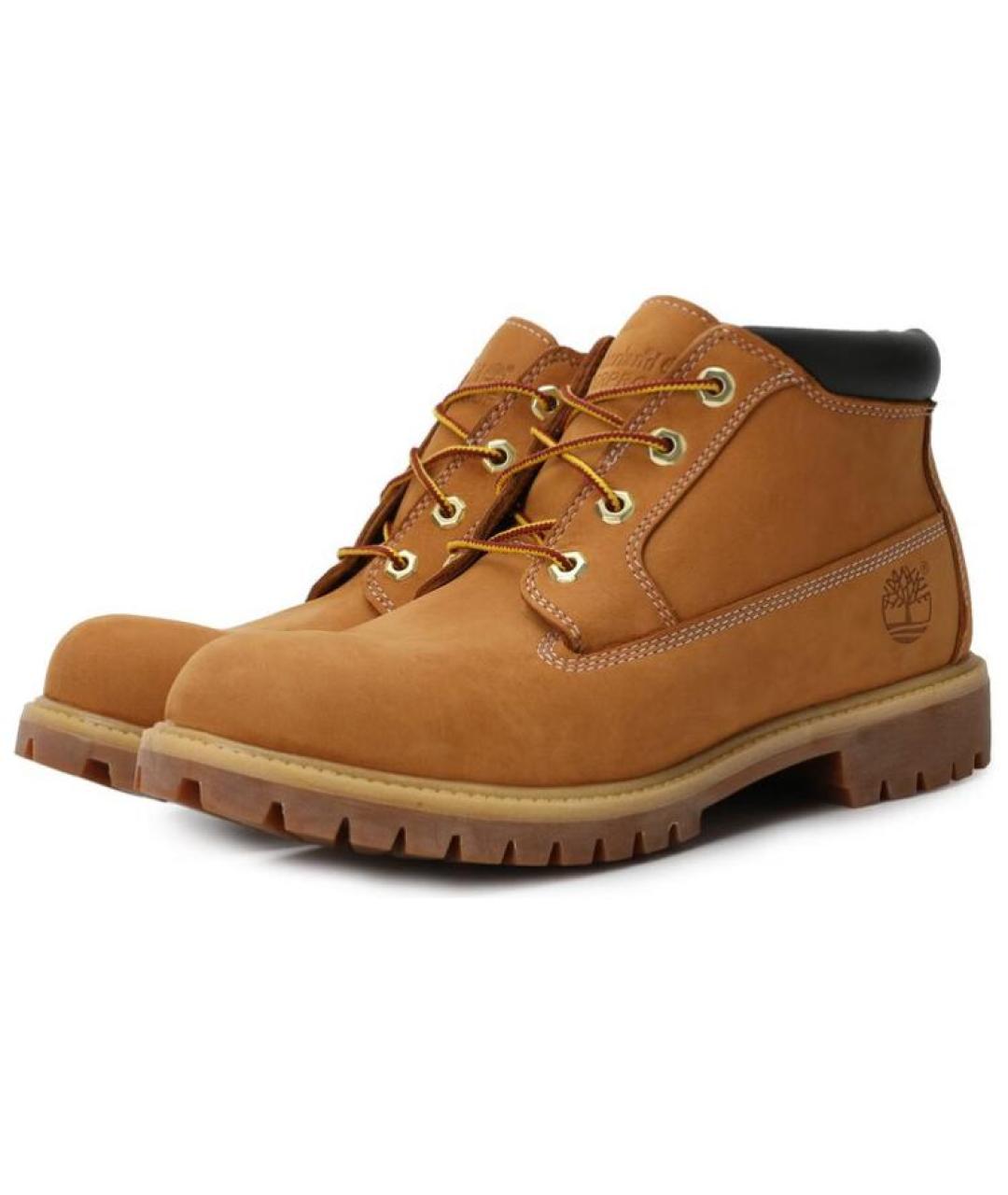 TIMBERLAND Желтые нубуковые низкие ботинки, фото 3