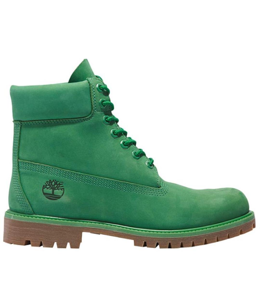TIMBERLAND Зеленые нубуковые ботинки, фото 1