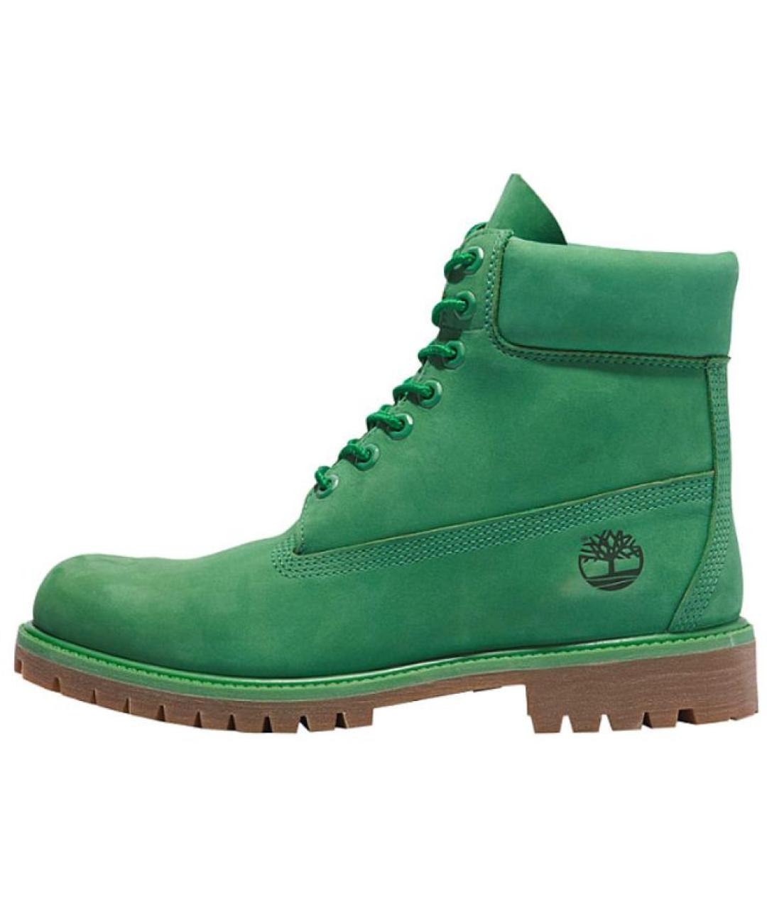 TIMBERLAND Зеленые нубуковые ботинки, фото 2