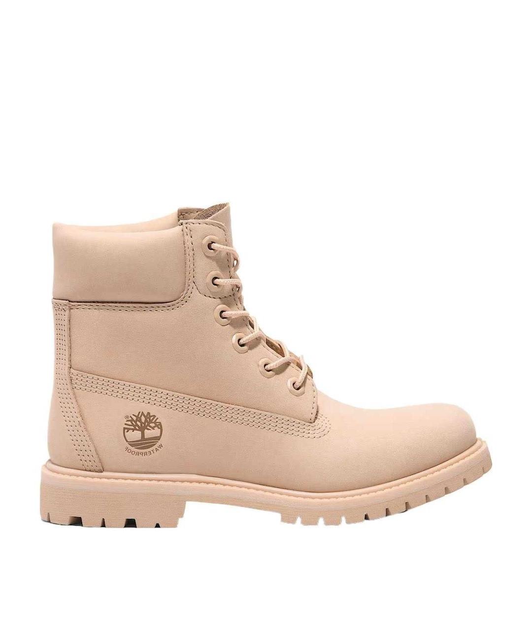 TIMBERLAND Розовые нубуковые ботинки, фото 1