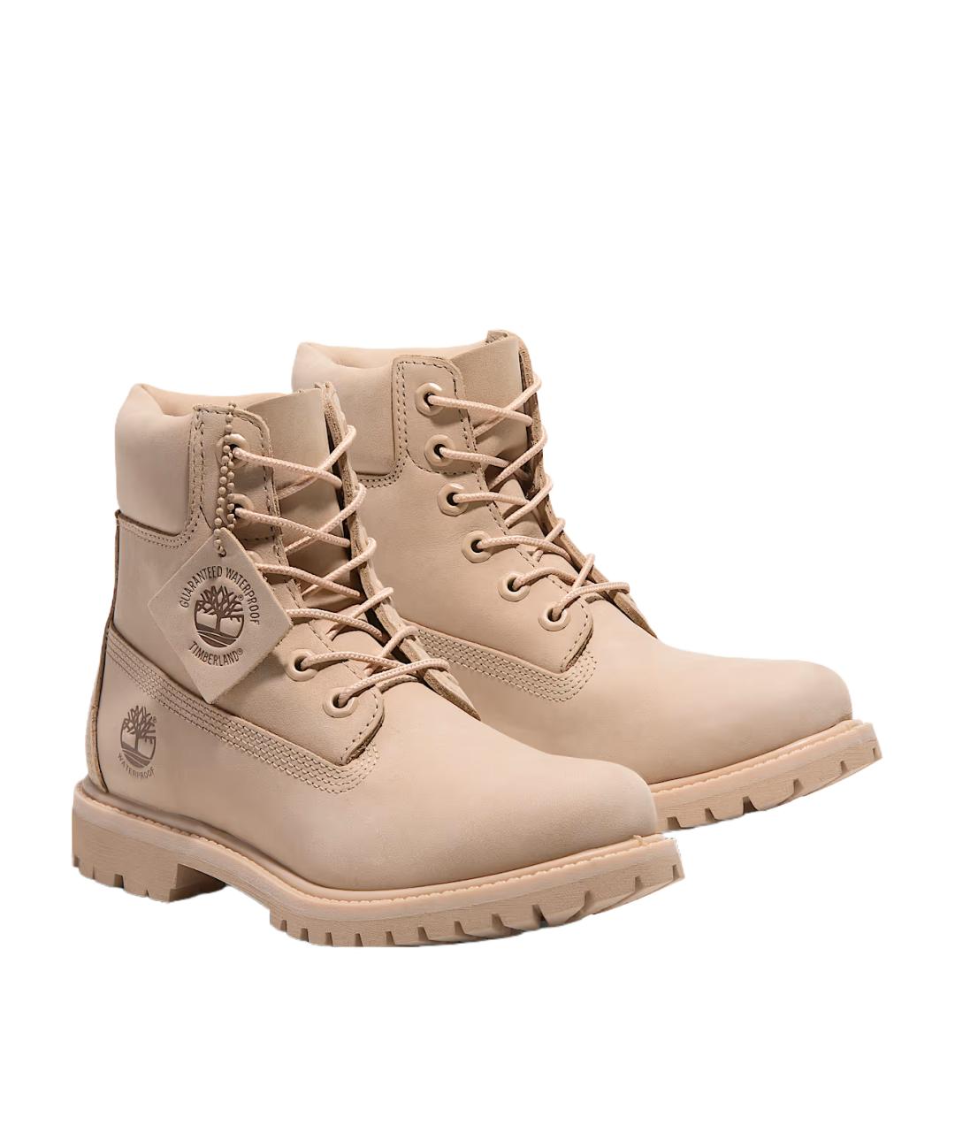 TIMBERLAND Розовые нубуковые ботинки, фото 2