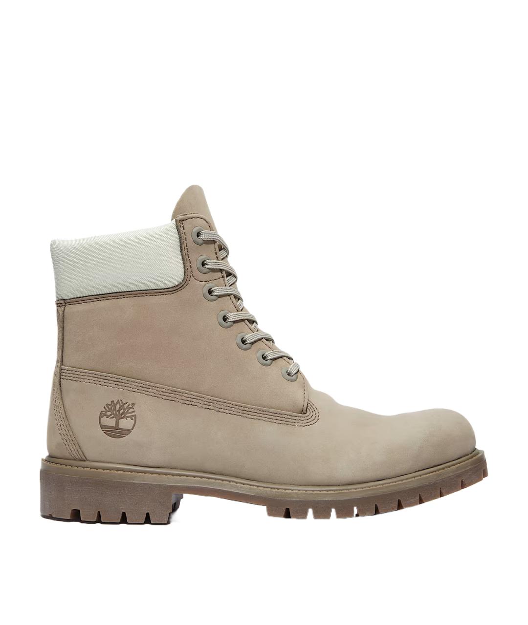 TIMBERLAND Хаки нубуковые высокие ботинки, фото 1