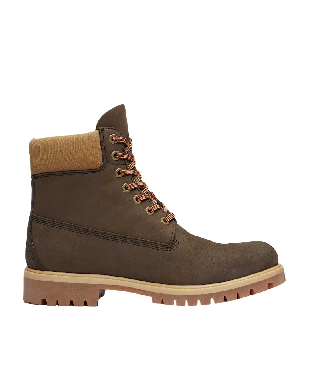 TIMBERLAND Коричневые нубуковые высокие ботинки, фото 2